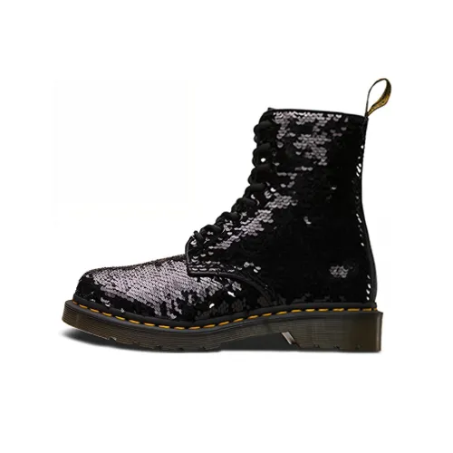 Dr.Martens 1460 Pascal Sequin Short Martin Boot Унисекс Черный