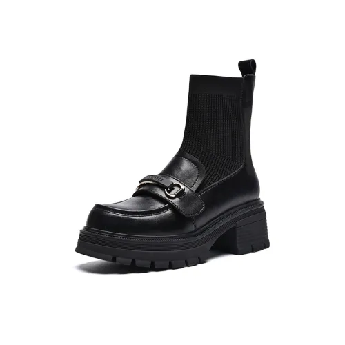 ZHR Ботильоны Платформа Увеличение Высоты 5,5 см Женские