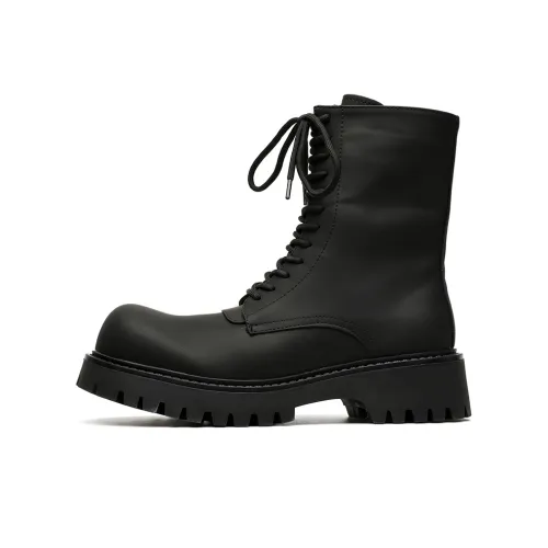 Dounkol Get Cool Knee High Boots 5cm Unisex Black Dounkol Get Прохладные высокие ботинки до колена 5 см Унисекс Черный