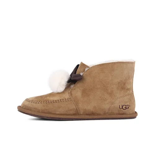 UGG Kallen Термический Устойчивый к Износу Низ Резистентный Короткий Снегобут Женские Каштановый