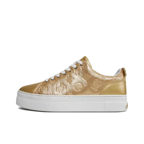 GUESS Низкие Кроссовки для скейтбординга Женские Золотые