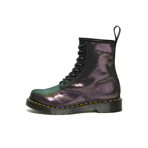 Dr.Martens 1460 Короткий Мартин Ботинок Женские Фиолетовый Золото