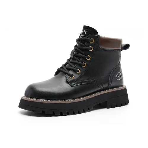 COVER Модный Платформа Уличный Желтые Ботинки Короткие MID Голень Мартин Ботинки 4,6 см Женские