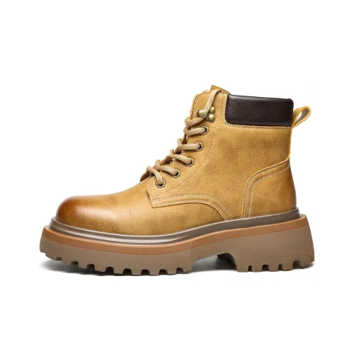 FAPAI Ankle Длина Martin Boot Мужской Желтый