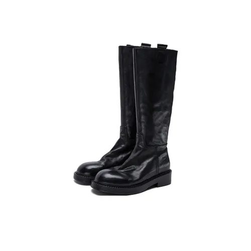 Marie Claire Женские высокие сапоги с каблом 3,5 см черные