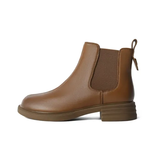 BELLE Короткий Челси 3,5CM Женские Коричневый Черный