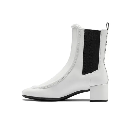 Ecco Коррекция фигуры Квадратный носок Челси 5 см Женские Белые