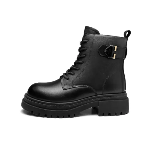 Strongman 3515 Martin Boot Женские Черный Коричневый
