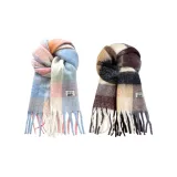 2 пачки (Большая клетка, синий и розовый + радужный, серый и кофейный)