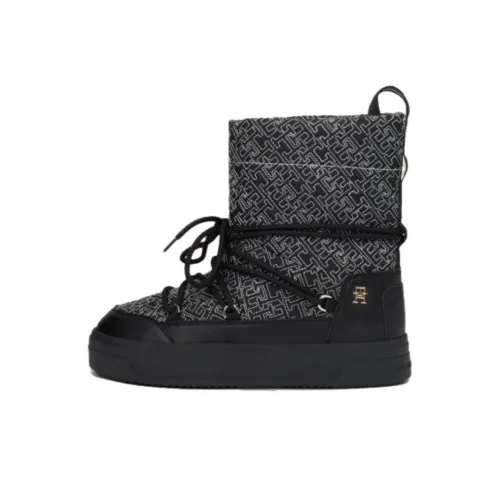 Tommy Hilfiger Короткий MID Голень Сноубутсы Женские Черный