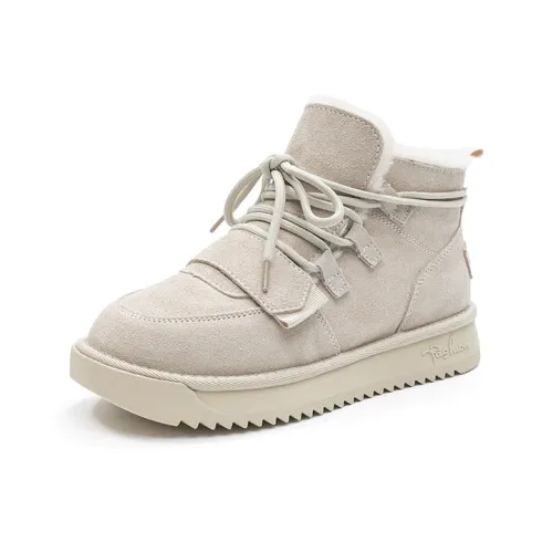 C°BANNER Короткие Сноубутсы Женские Бежево-Серые