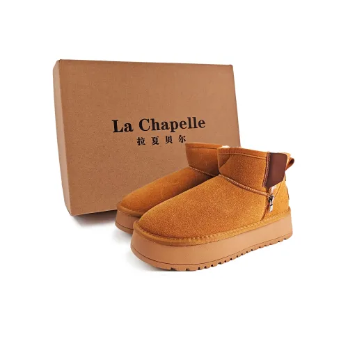 La Chapelle Платформа Fashion Casual Утепленная обувь Теплоизоляционный Устойчивый к истиранию Зимняя обувь Женская CAMEL