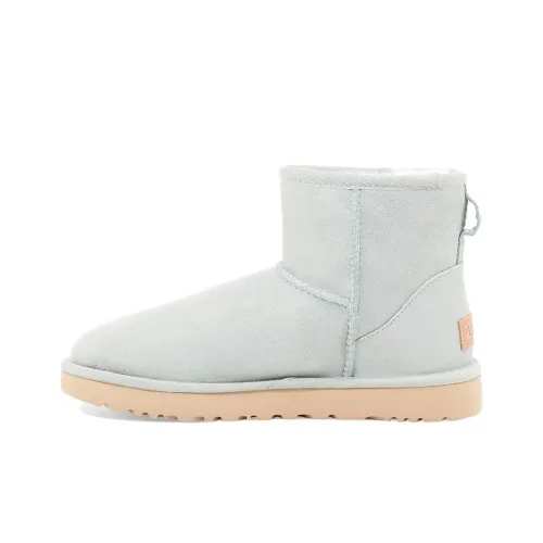 UGG CLASSIC MINI Термостойкий противоскользящий короткий ботинок для снега MID голень женский облачно-серый