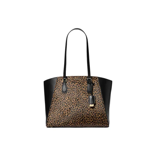 MICHAEL KORS TARYN Сумка Tote из кожи теленка Сумка для покупок Сумка через плечо Большая женская Черная Коричневая