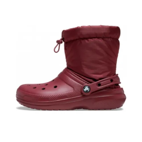 Crocs Classic Lined Neo Puff Ботильоны Унисекс Красный