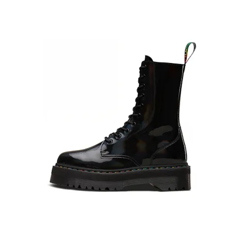 Dr.Martens Jadon Hi Rainbow Short Martin Boot Женские Black