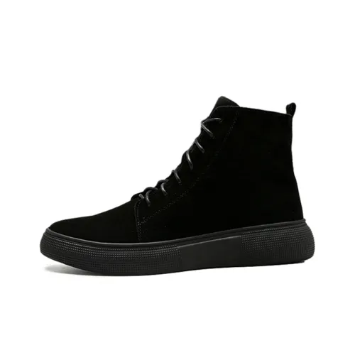 YEDANI Crew Martin Boot 4CM Мужской Черный