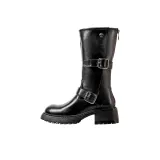 Black (Ботинки до середины голени, микрофибра, без подкладки)