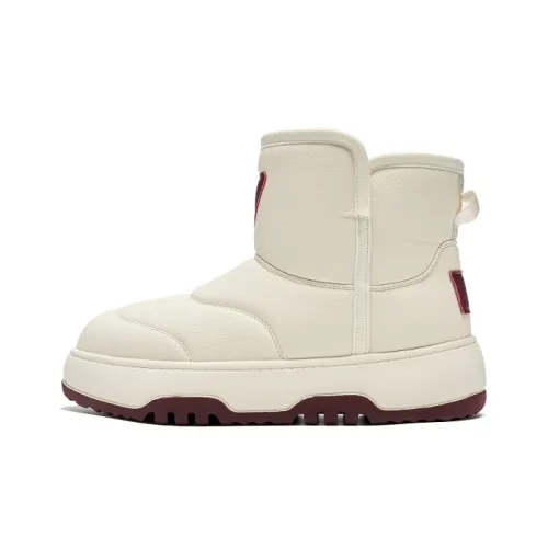 FION Короткие Сноубутсы Женские Белые Красные