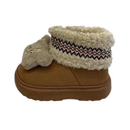 EEueeczs Термические Увеличивающие Высота Короткие Снежные Ботинки Женские