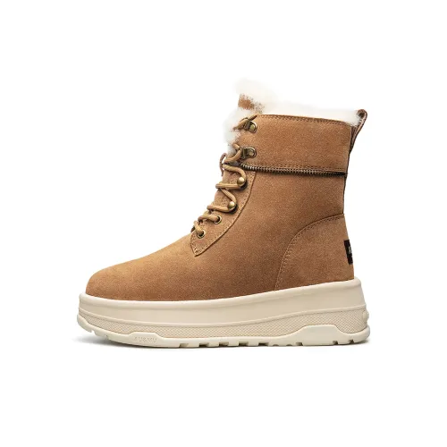 AU MU Термический Аbrasion-Resistant Увеличение Высоты Противоскользящее Покрытие 15 см Снегобутсы Унисекс