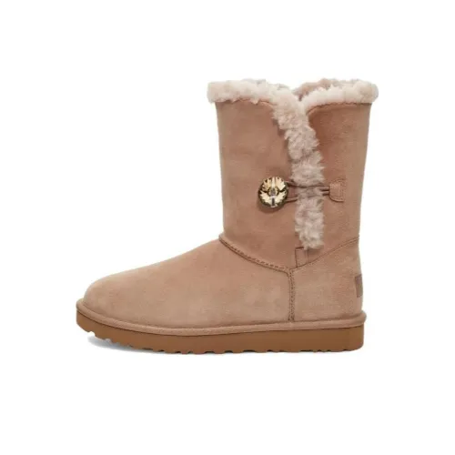 UGG Термостойкие Короткие Снежные Ботинки Женские Каштановые