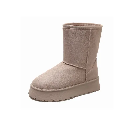 Peach Print Термостойкий Противоскользящий Короткий MID Ботинки для снега Женские