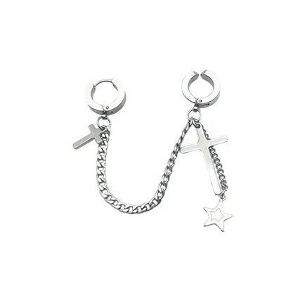 MUYAN Титановая сталь Нижняя заколка Серьги On Unisex