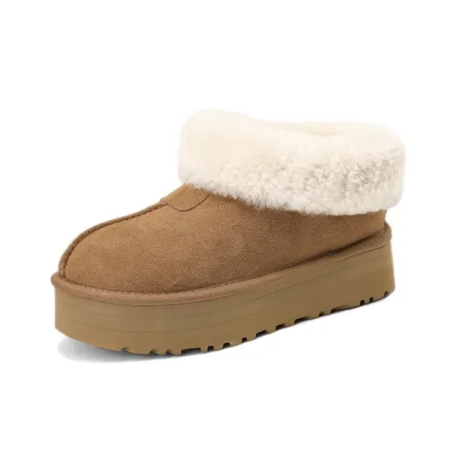 Bai Shiting Термические Увеличивающие Высота Короткие Снежные Ботинки Женские