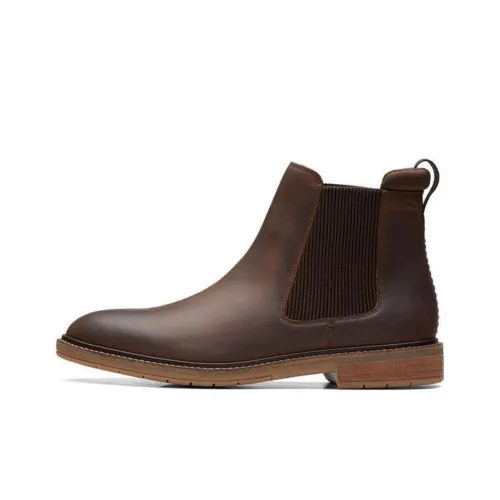 Clarks Короткий Челси Мужской Коричневый