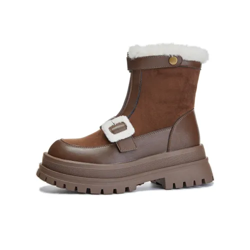 YOUYUSHI Термические Увеличивающие Высоту Противоскользящие Crew Сноубутсы Женские