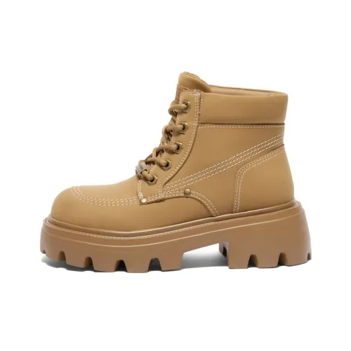 BELLE 10,5 см Martin Boot 6 см Женские Коричневый Хаки Серый