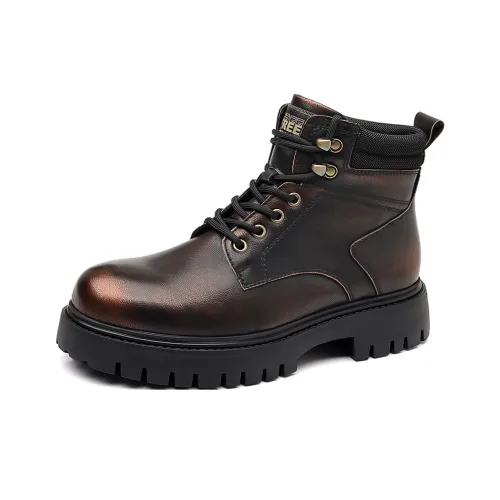 LUOMAIKE Короткий ботинок Martin мужской градиентный красный