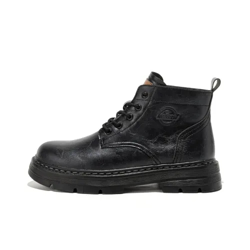 Warrior Martin Boot Short Boots Low Heel Men's Black