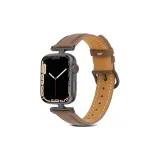 Чёрный, застёжка, тёмный коричневый, кожа