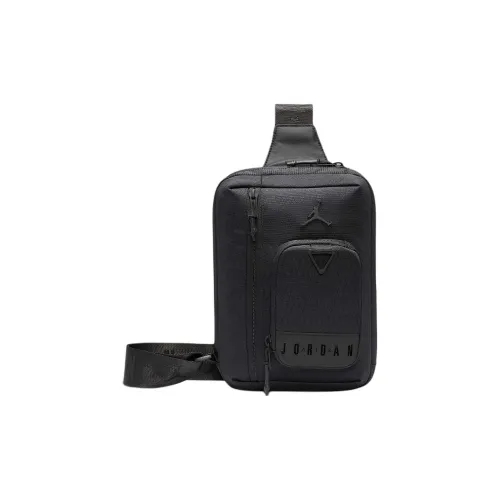 Jordan Polyester Sling Bag Unisex Black Джордан Полиэстер Слинг Сумка Унисекс Черный