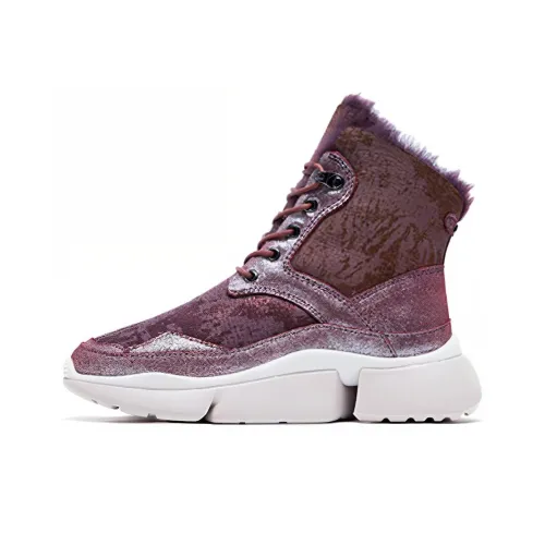 AU MU Короткие сноубутсы женские виноградный фиолетовый