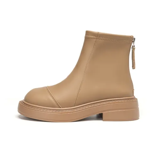 Warrior Ботинки Короткий Martin Boot 4,5CM Женские Хаки