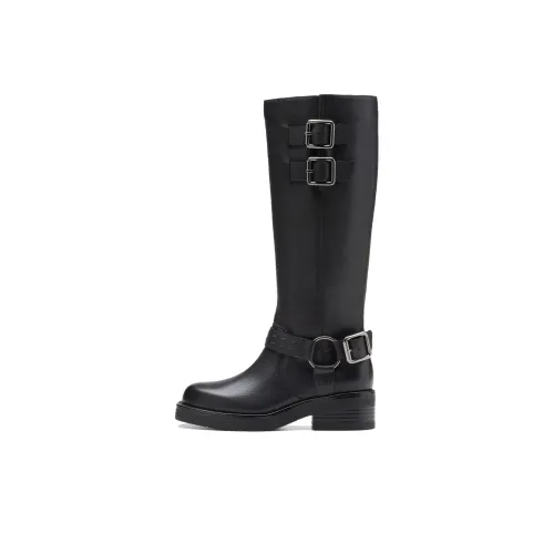 Clarks Женские высокие сапоги черные