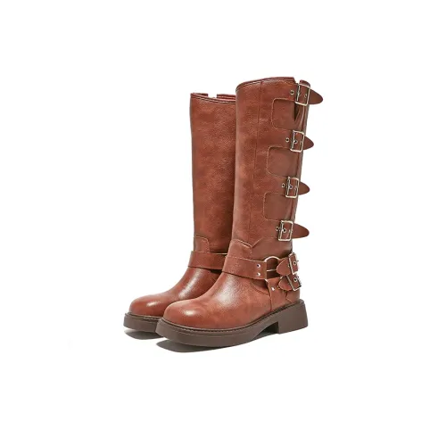 OSITA RED Женские высокие сапоги с высоким каблуком
