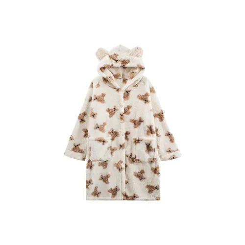 XIAFENYAN Ночная сорочка Женская Абрикос