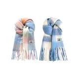 2 пачки (Большая клетка синий и белый + большая клетка синий и розовый)