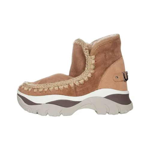 MOU Короткие ботильоны женские коричневые