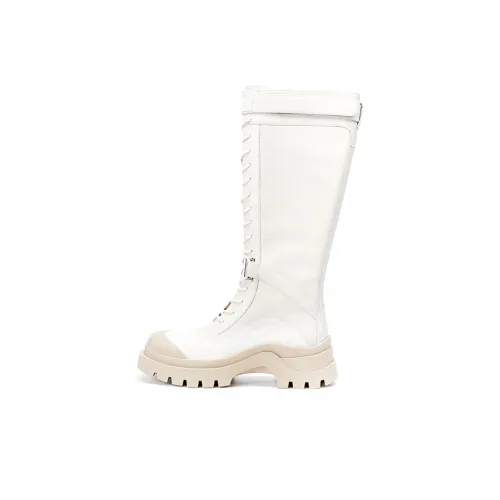 R'AZZURRO Женские сапоги на высоком каблуке Cloud White