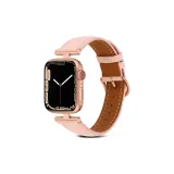 Розовое золото, застежка, розовая кожа, красный