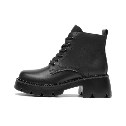 Spider King Short Martin Boot 6 см Женские Черный