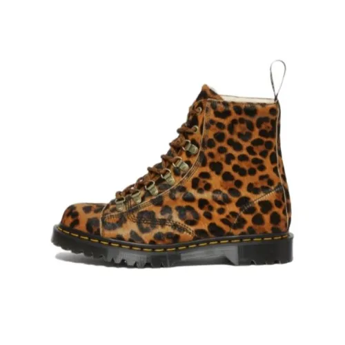 Dr.Martens Короткий Мартин Ботинок Унисекс Леопардовый принт