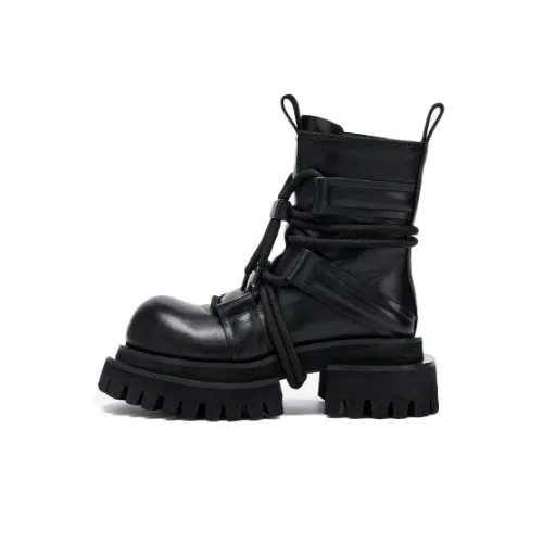 VINYVIOLA Короткий Мартин Ботин Женские Черный