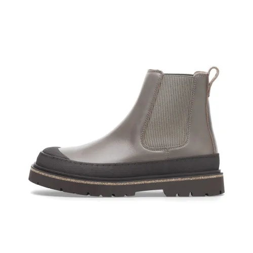 Birkenstock Prescott Короткий Челси Мужской Бетонно-серый Стандартный