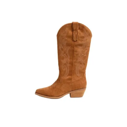 STEVE MADDEN Колено Высокие сапоги 4CM Женские Каштановый